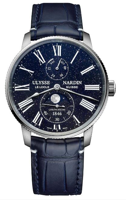 Ulysse Nardin Marine Torpilleur Moonphase Aventurine 1193-310LE-3A-AVE/1A Replica Watch